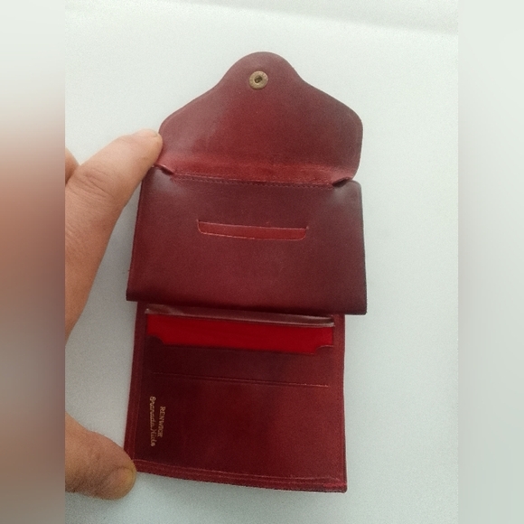 Vintage Renwick Red Leather  Wallet - Picture 3 of 14